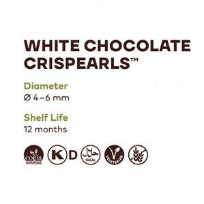 CALLEBAUT WHITE CHOCOLATE CRISPEARLS 800G