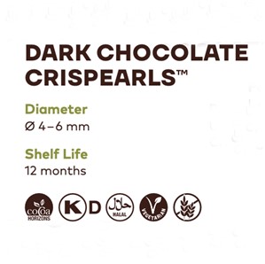 CALLEBAUT DARK CHOCOLATE CRISPEARLS 800G